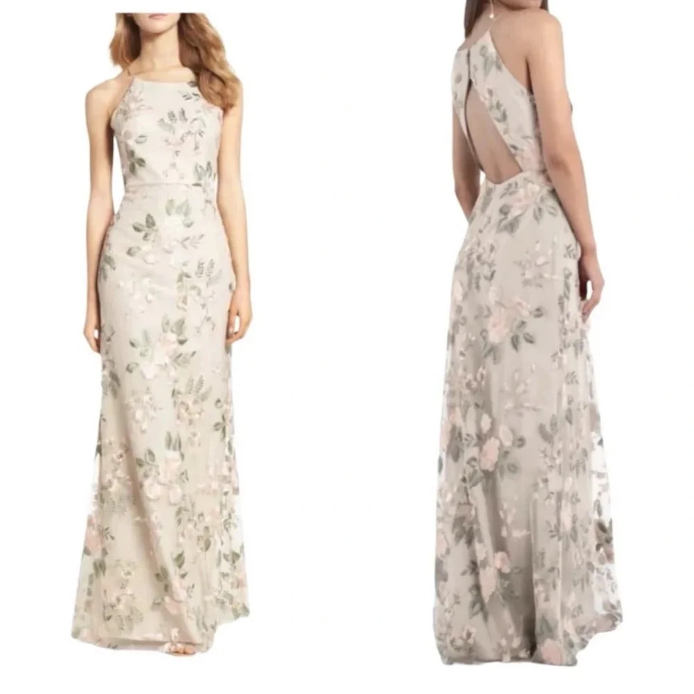 Jenny Yoo Claire Embroidered Dress